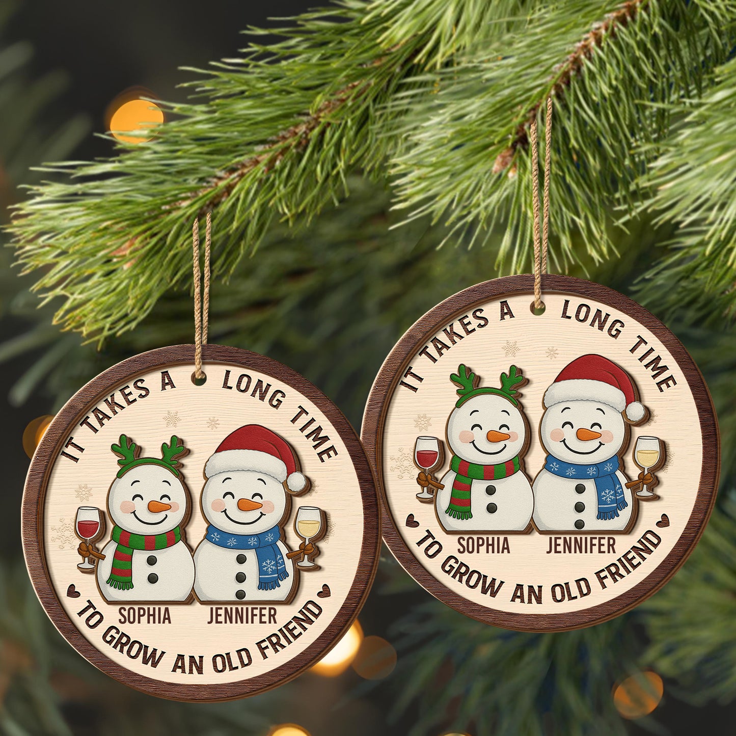 It Takes A Long Time To Grow An Old Friend Snowmen Design