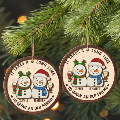 It Takes A Long Time To Grow An Old Friend Snowmen Design