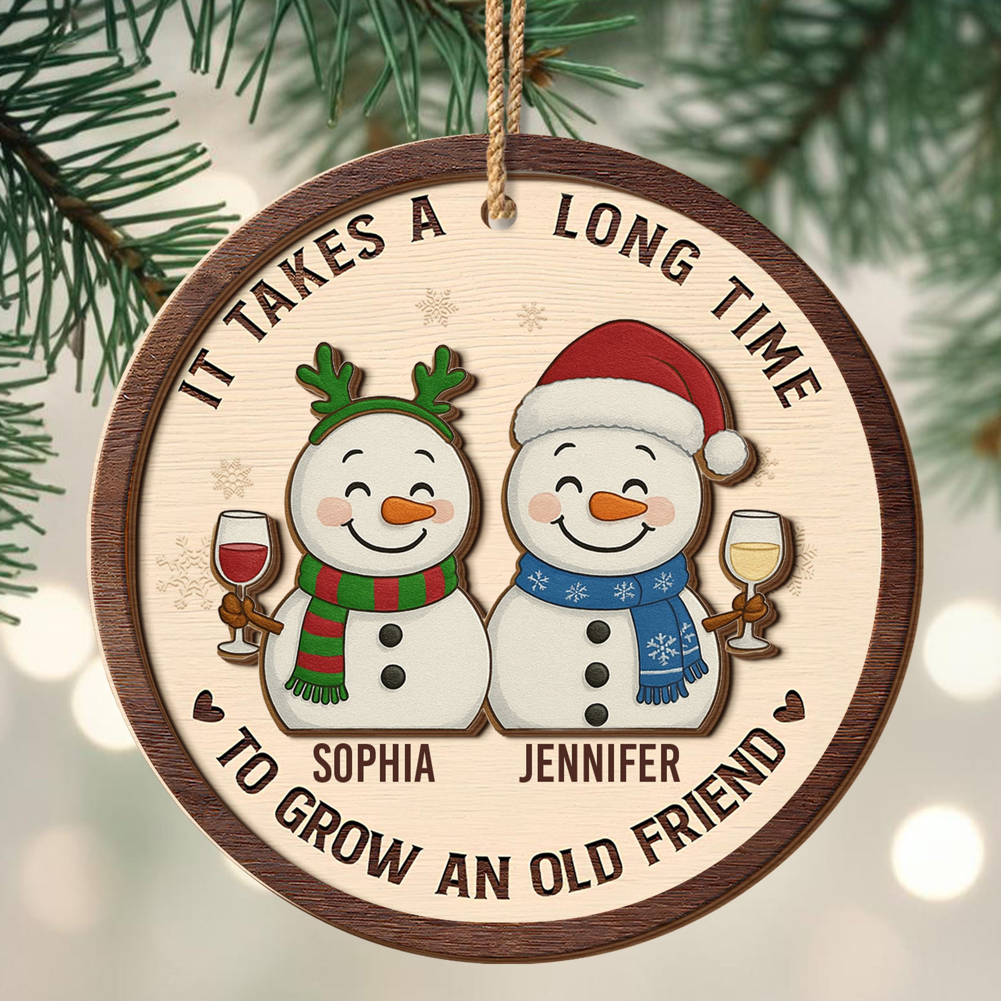 It Takes A Long Time To Grow An Old Friend Snowmen Design