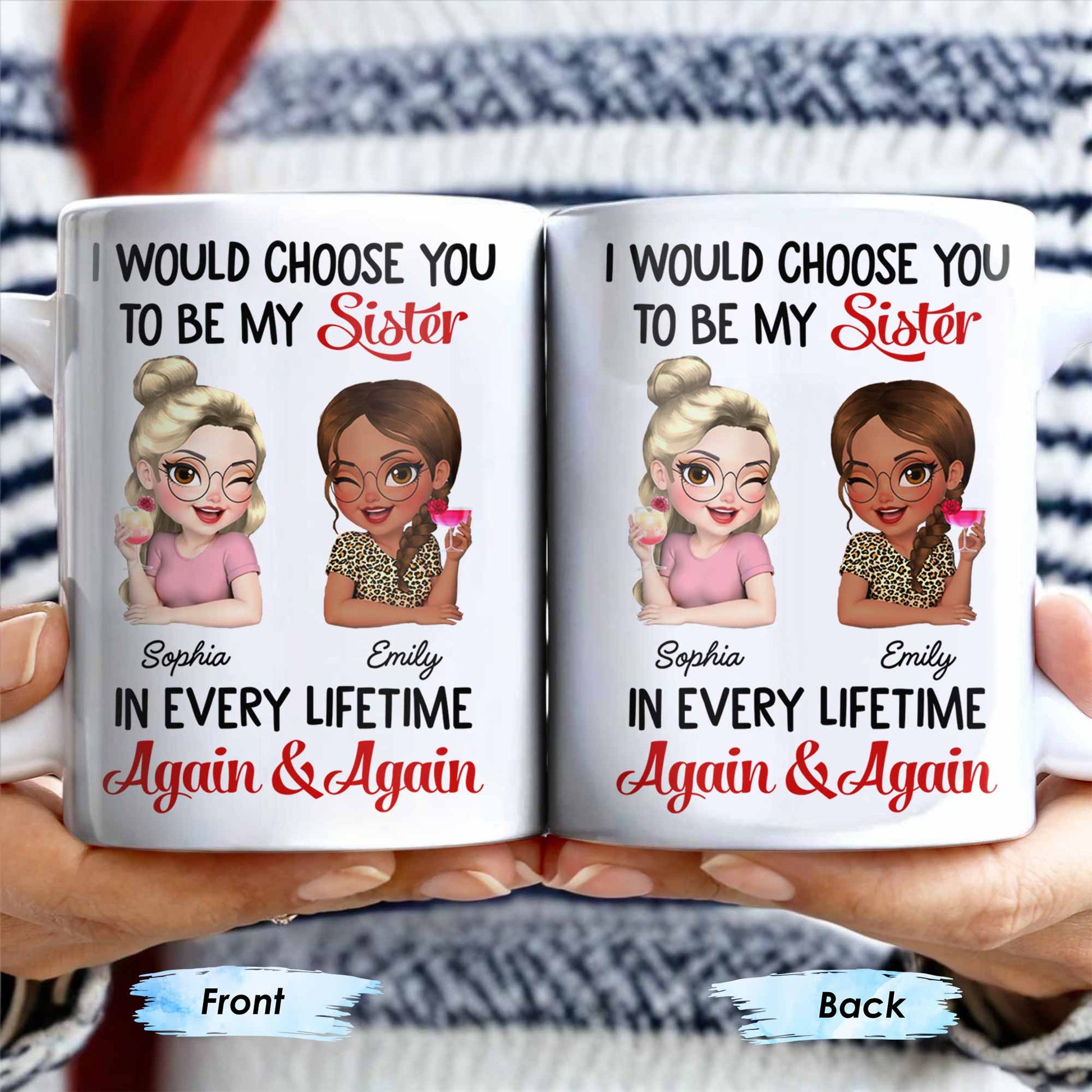 I Would Choose You To Be My Sister, Cartoon Characters