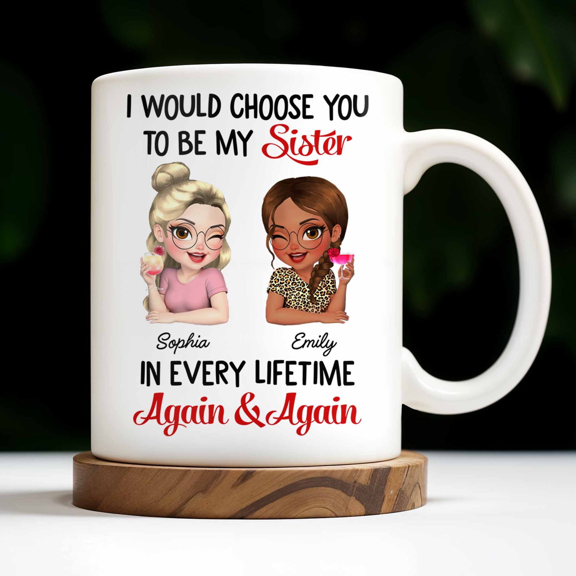 I Would Choose You To Be My Sister, Cartoon Characters