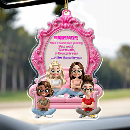 Friends I'll Be There For You, Comfy Couch Design - Personalized Custom Acrylic Ornament, Christmas Gift - BST244_ACO