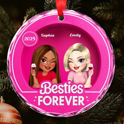 Besties Forever, Two Cartoon-Style Female Characters
