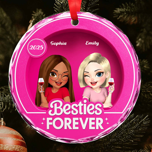 Besties Forever, Two Cartoon-Style Female Characters