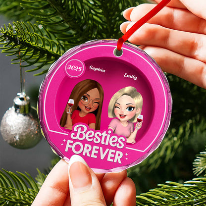 Besties Forever, Two Cartoon-Style Female Characters