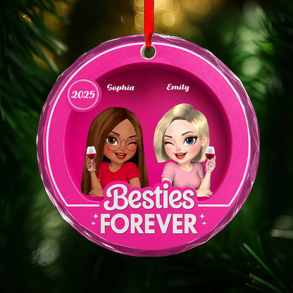 Besties Forever, Two Cartoon-Style Female Characters