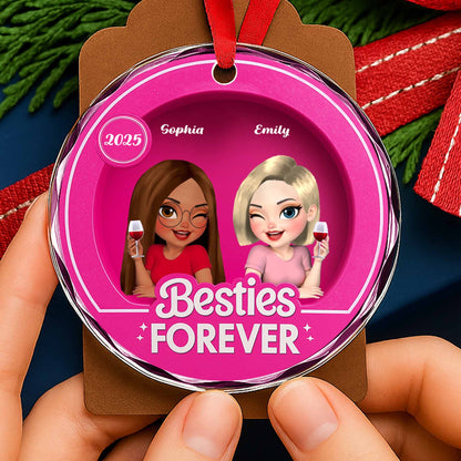 Besties Forever, Two Cartoon-Style Female Characters