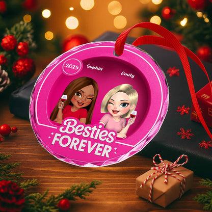 Besties Forever, Two Cartoon-Style Female Characters