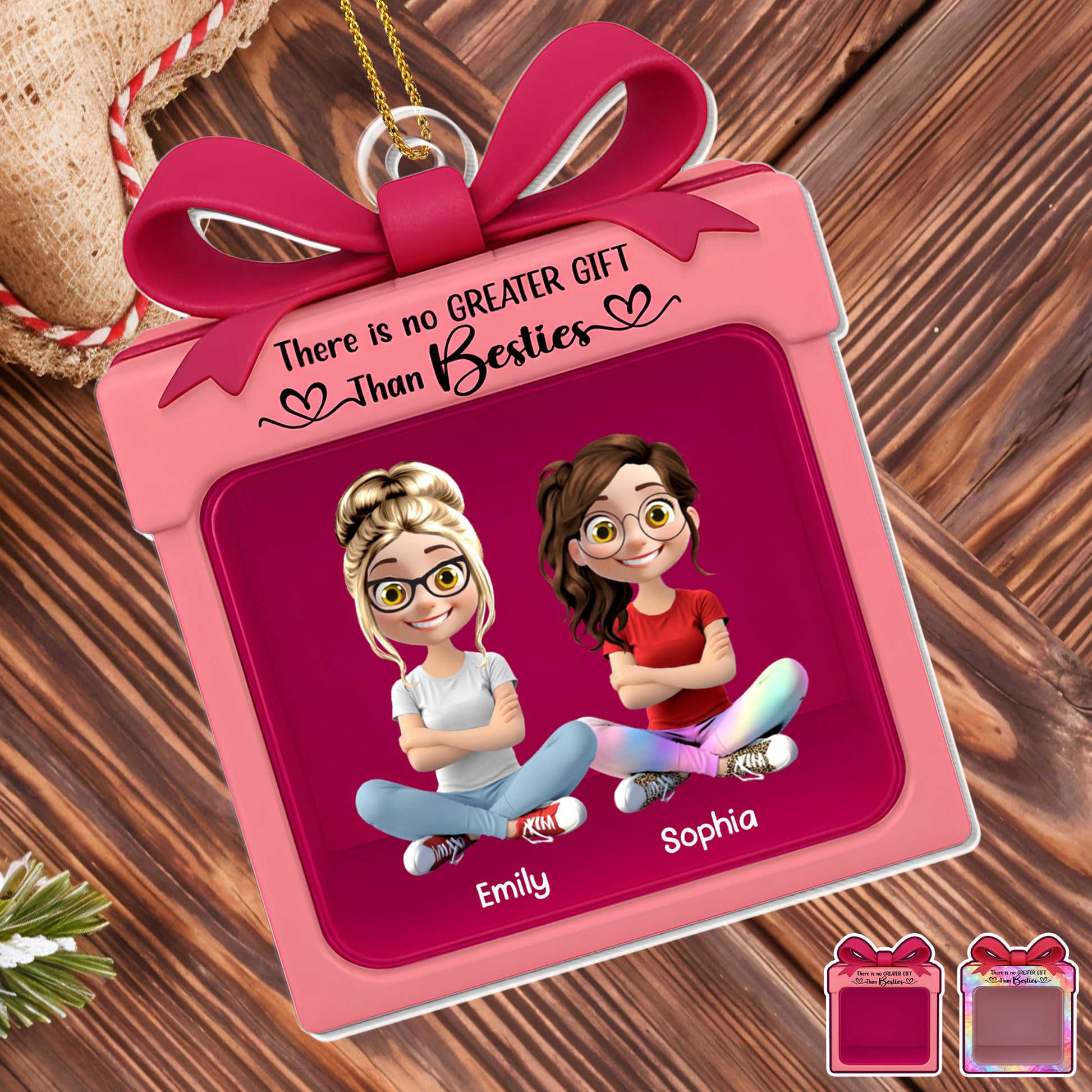 There Is No Greater Gift Than Besties, Cartoon Characters