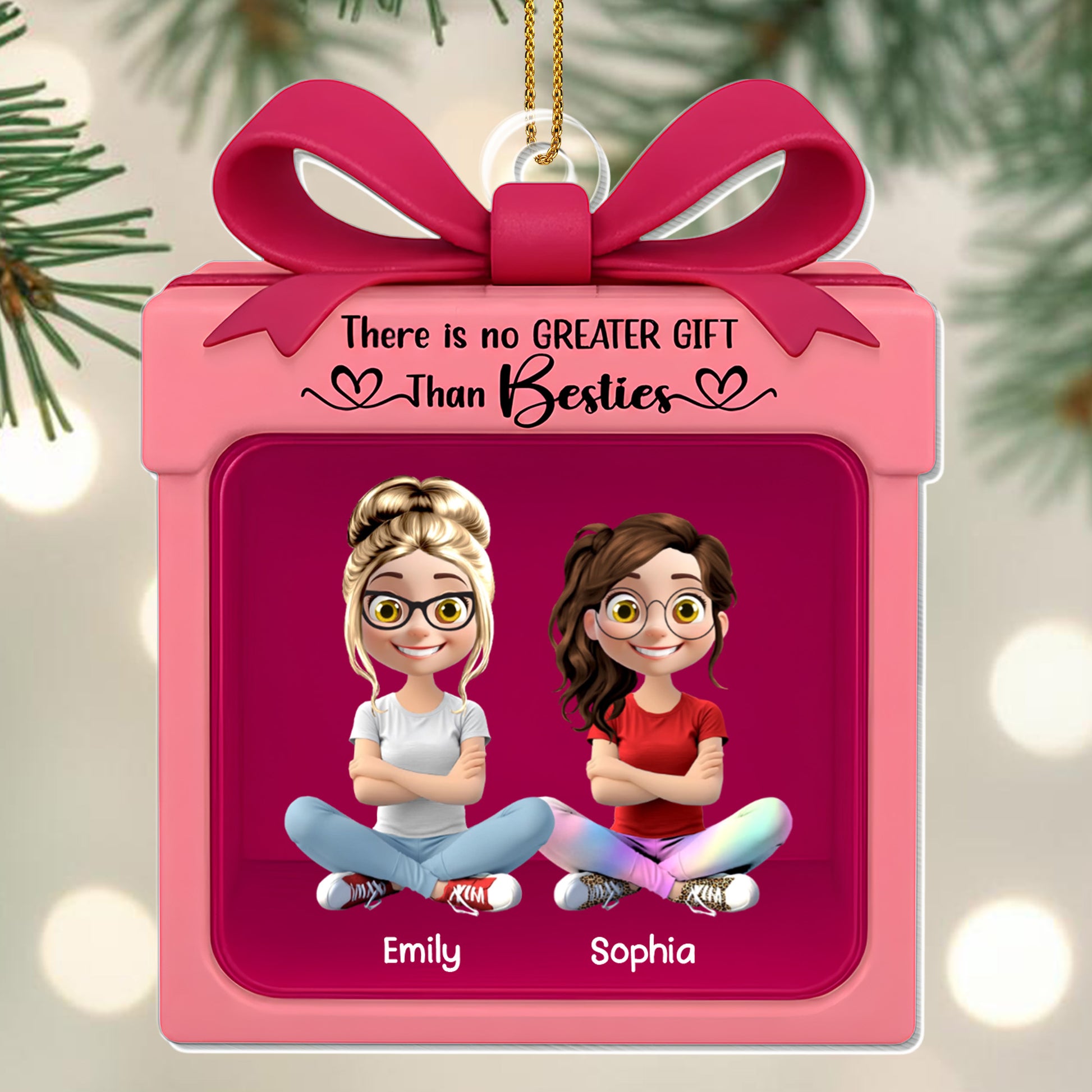 There Is No Greater Gift Than Besties, Cartoon Characters