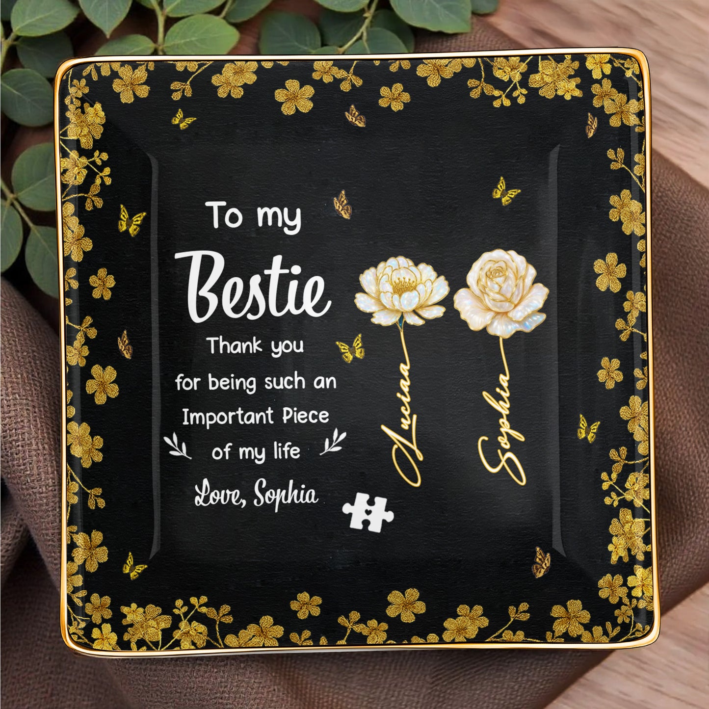 To My Bestie, Thank You With Flowers