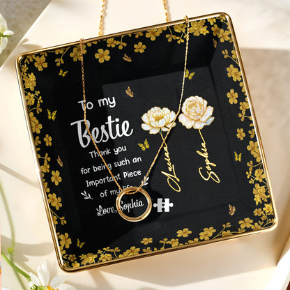 To My Bestie, Thank You With Flowers