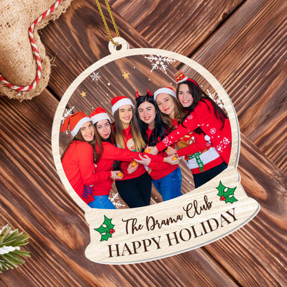 Bestie Forever With Snowflakes And Holly Leaves