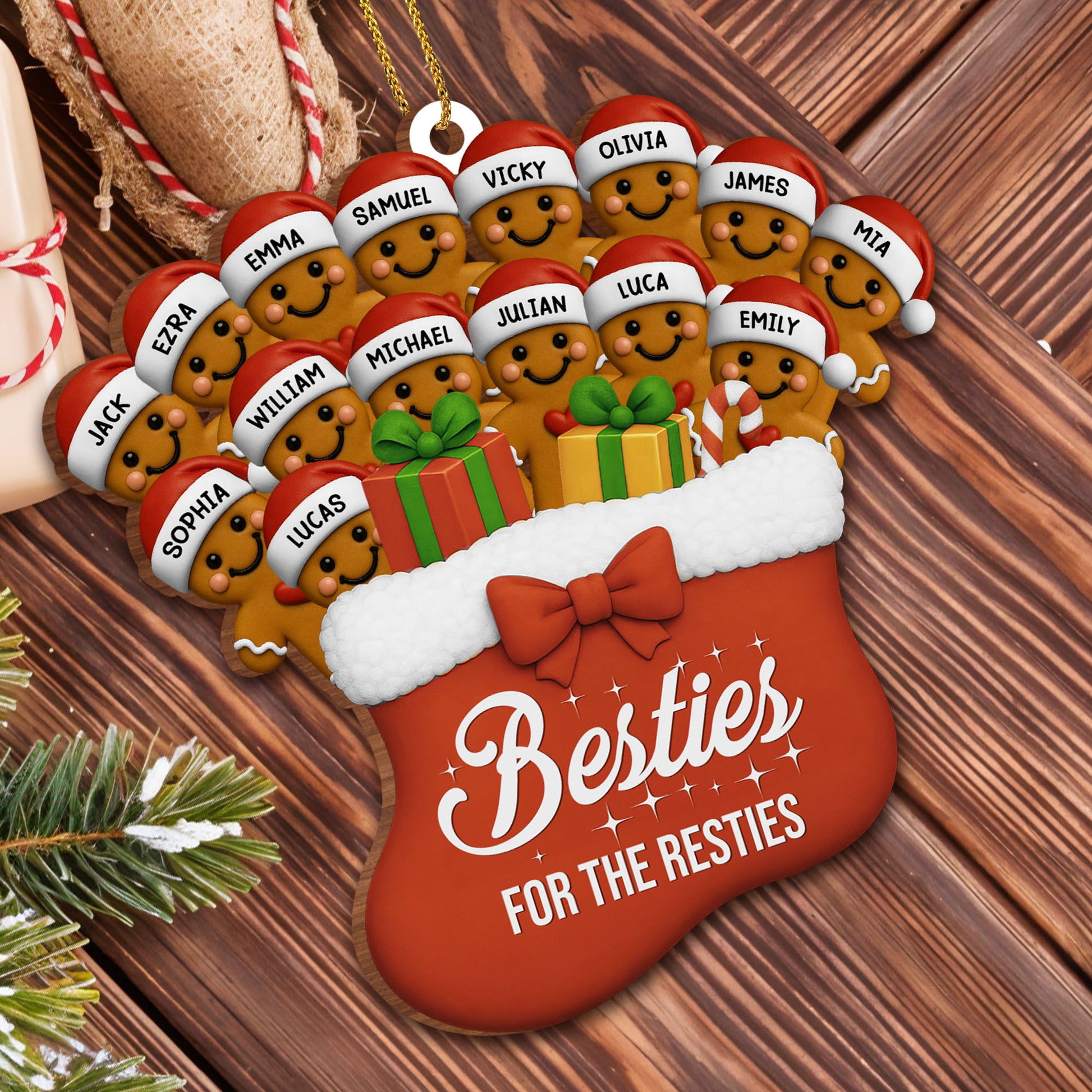 Besties For The Resties Gingerbread Cookies