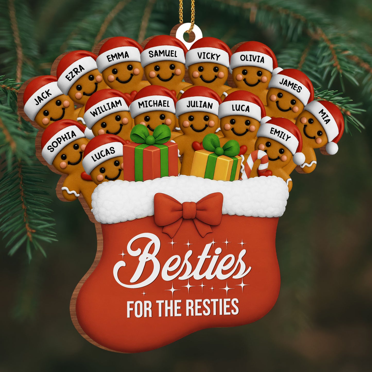 Besties For The Resties Gingerbread Cookies
