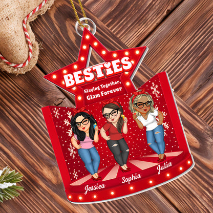 Besties Slaying Together Glam Forever Star Ornament