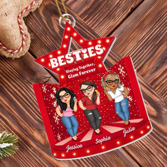 Besties Slaying Together Glam Forever Star Ornament