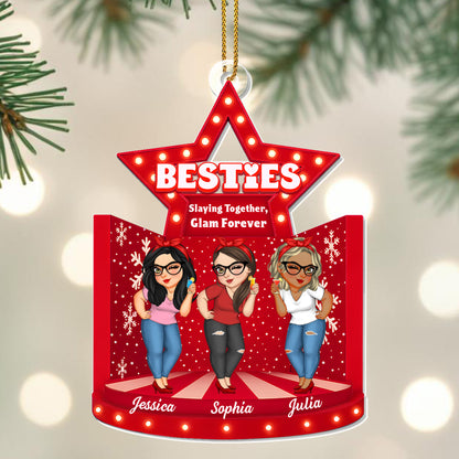 Besties Slaying Together Glam Forever Star Ornament