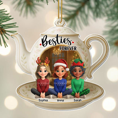 Besties Forever Teapot With Cute Girls