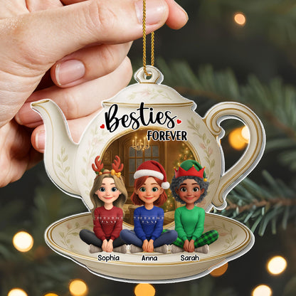 Besties Forever Teapot With Cute Girls