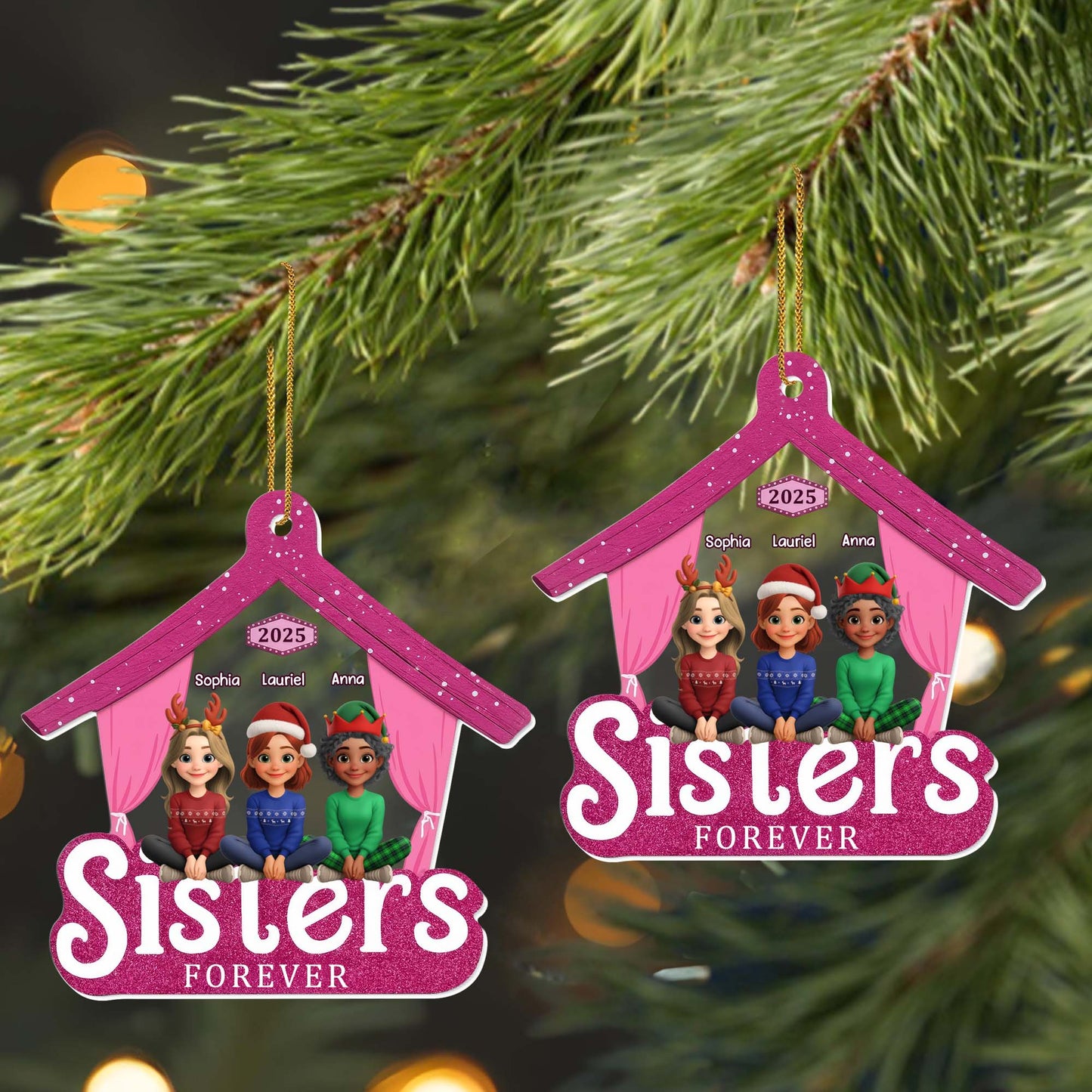 Sisters Forever Hanger Ornament
