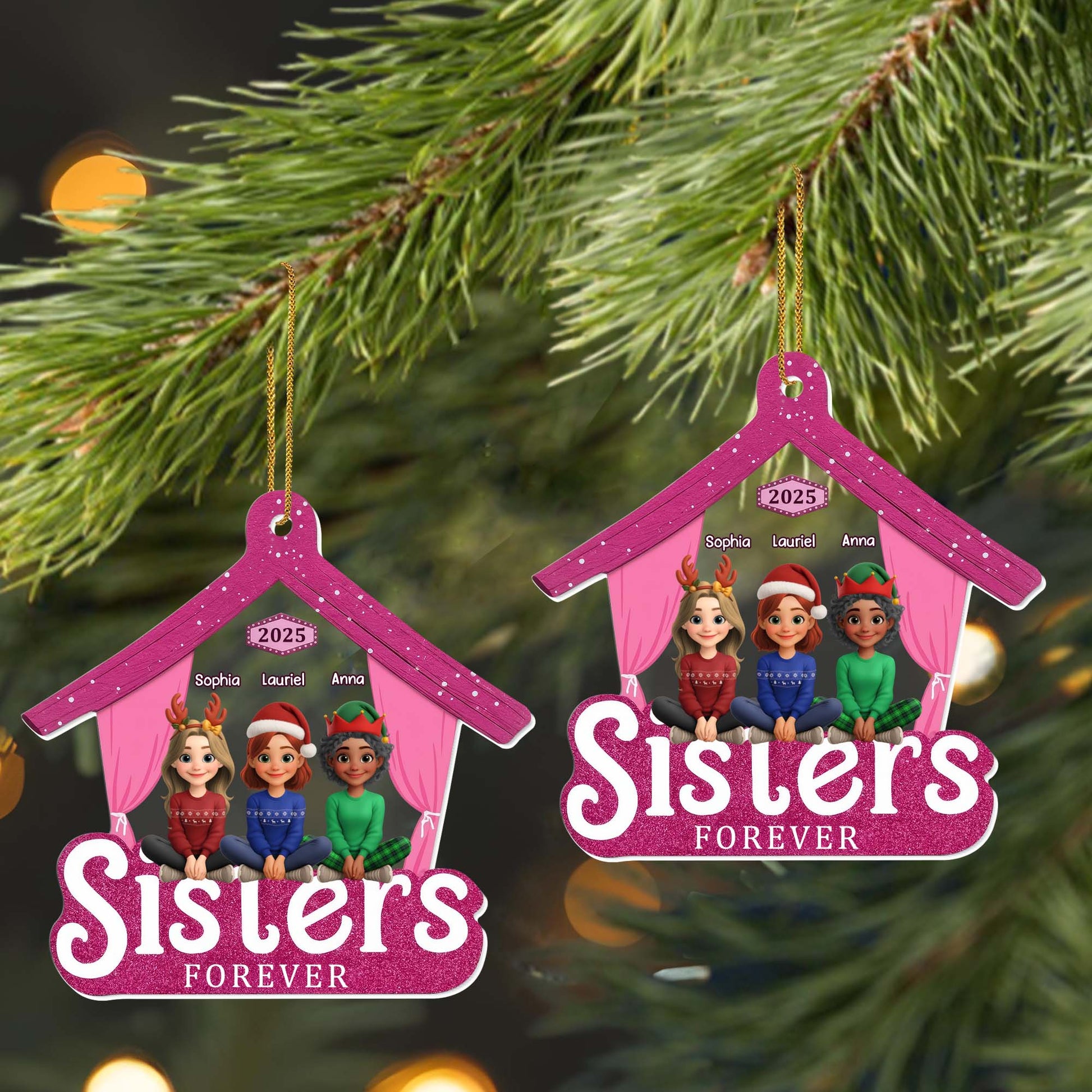 Sisters Forever Hanger Ornament