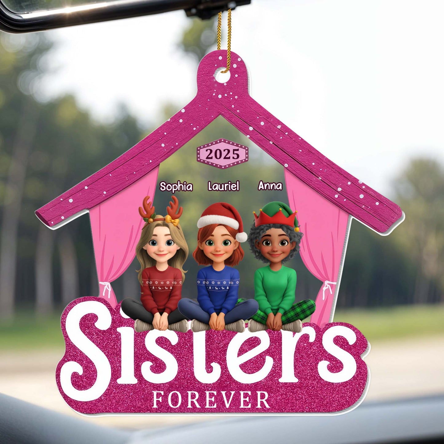 Sisters Forever Hanger Ornament