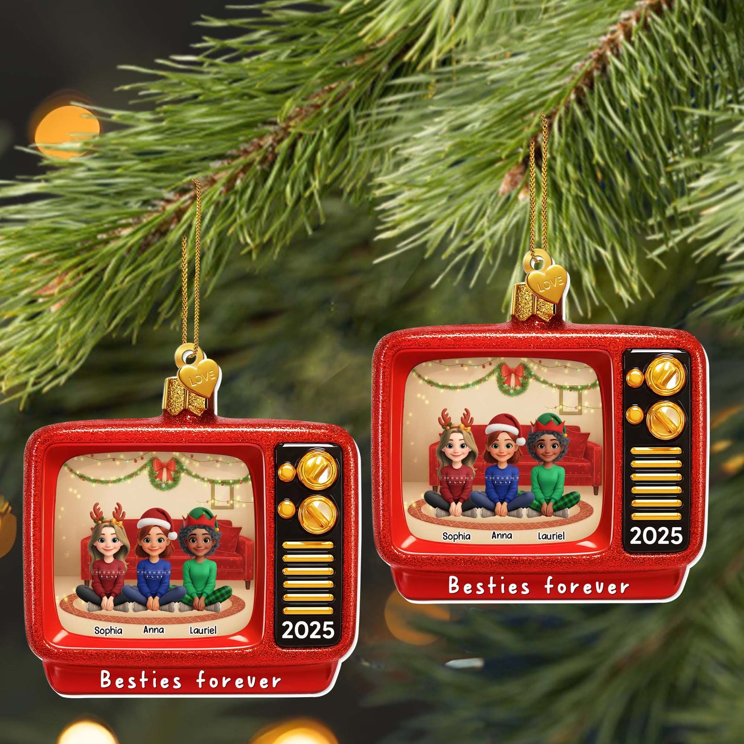 Besties Forever, Friends And Christmas Decor