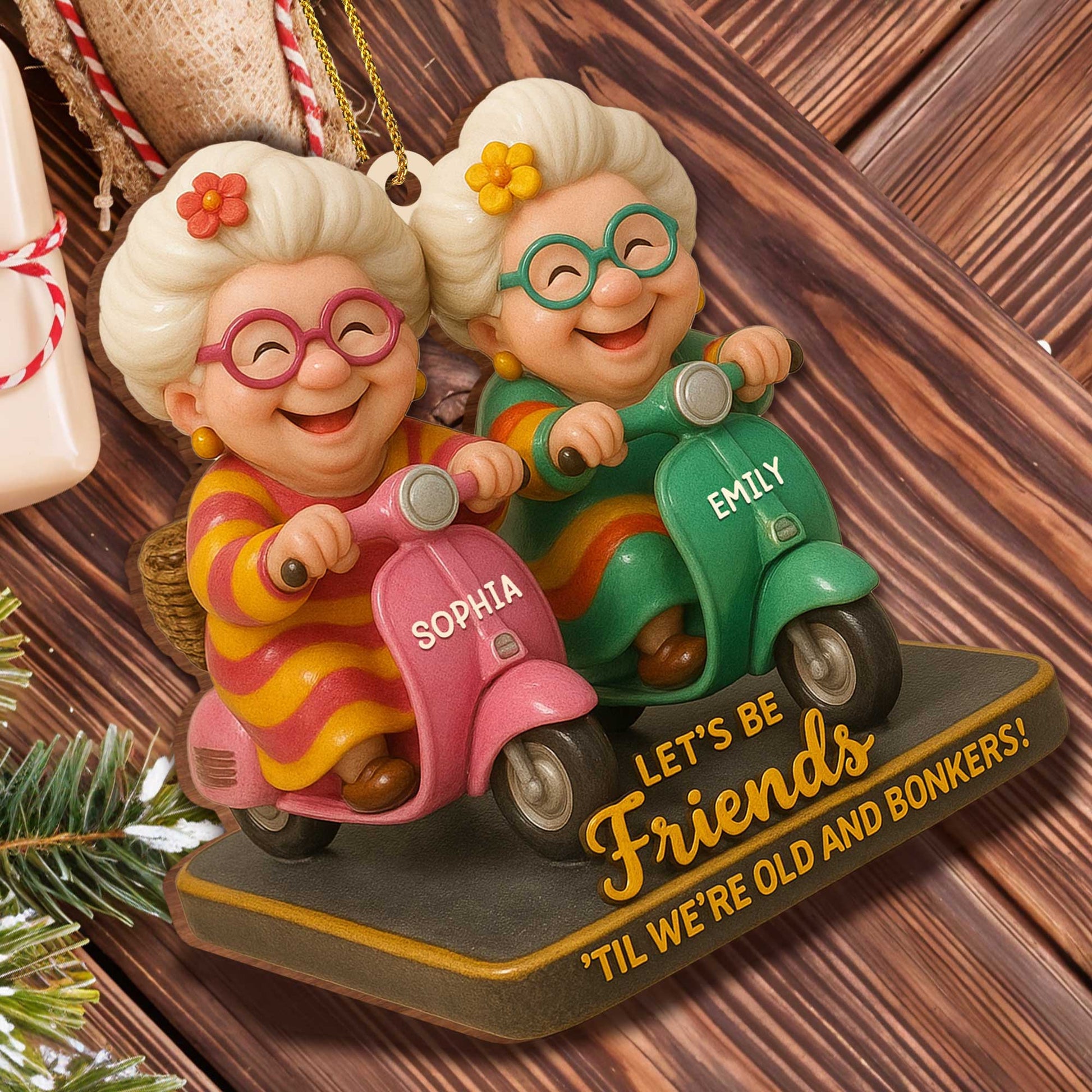 Let's Be Friends 'Til We're Old And Bonkers, Older Women On Scooters