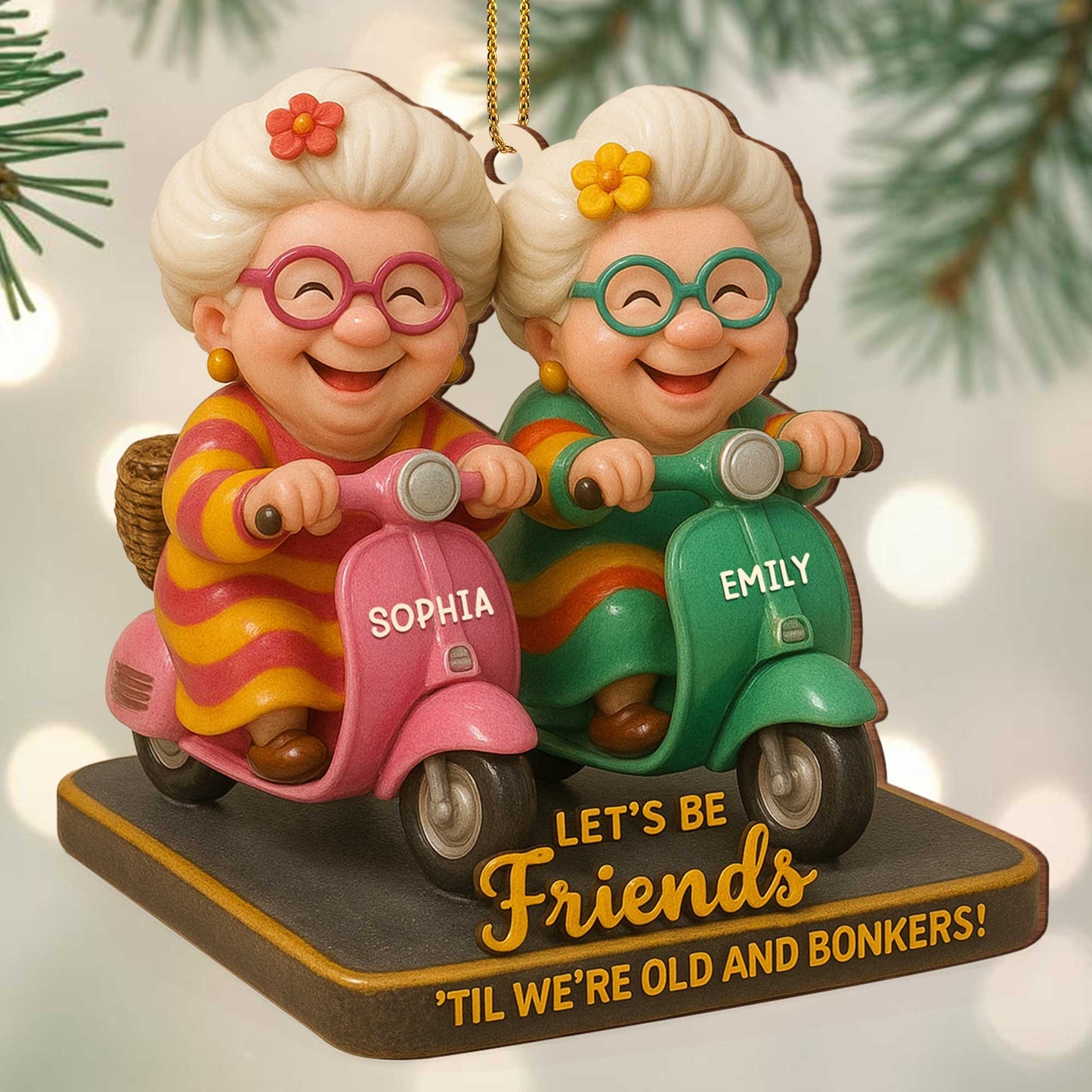 Let's Be Friends 'Til We're Old And Bonkers, Older Women On Scooters