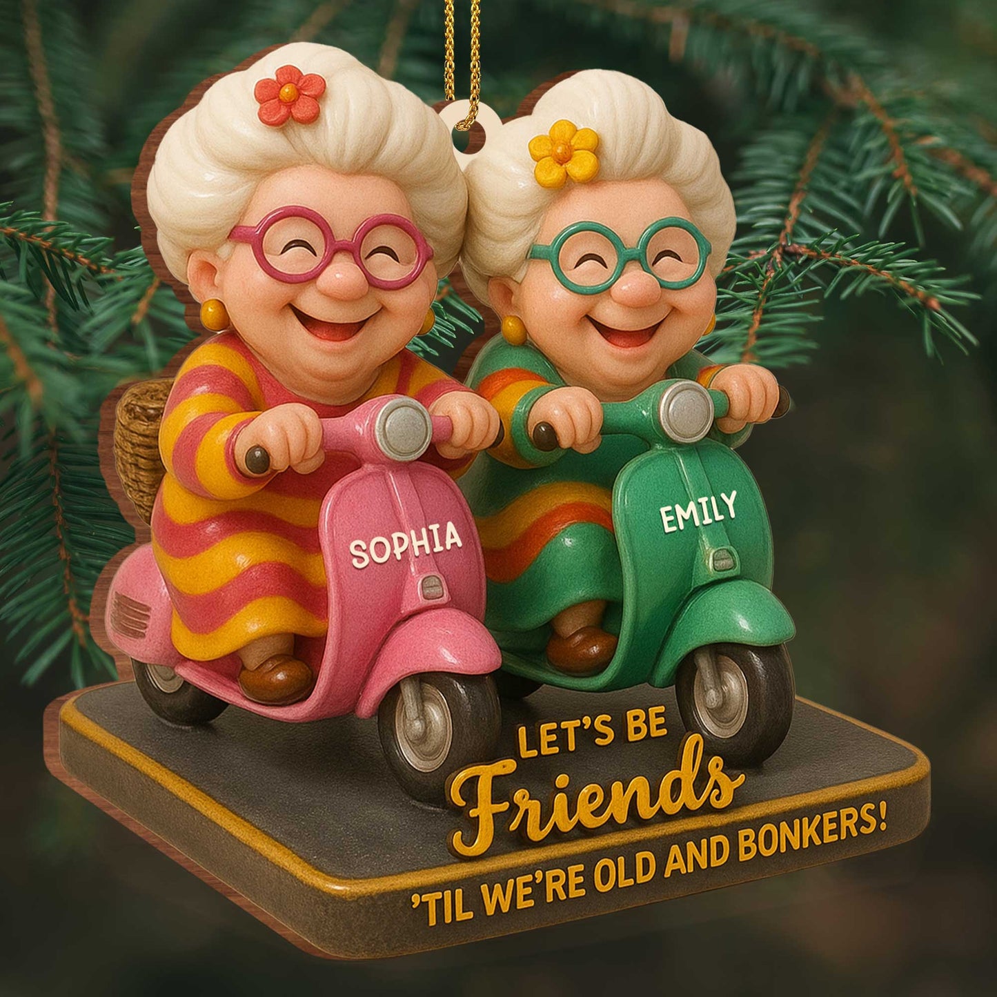 Let's Be Friends 'Til We're Old And Bonkers, Older Women On Scooters