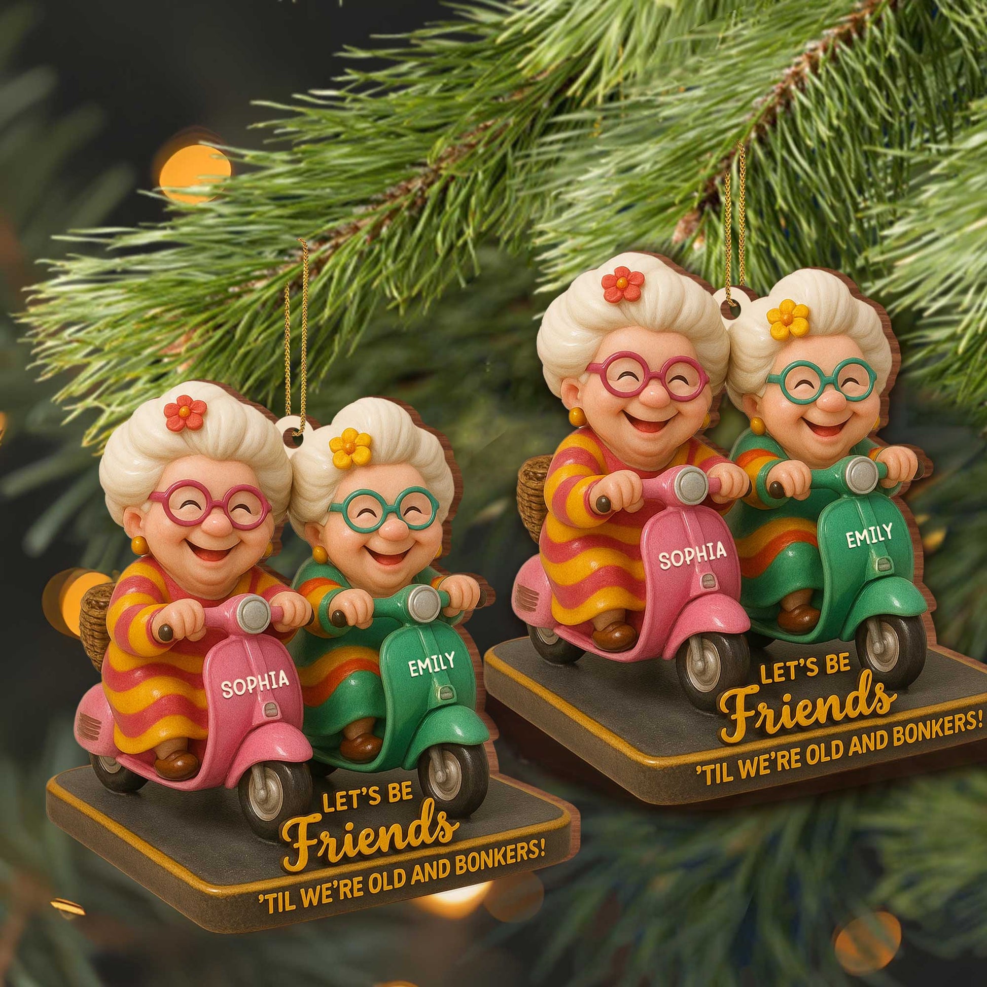 Let's Be Friends 'Til We're Old And Bonkers, Older Women On Scooters