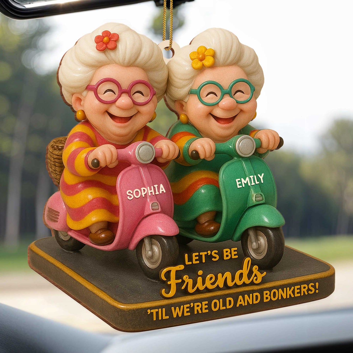 Let's Be Friends 'Til We're Old And Bonkers, Older Women On Scooters