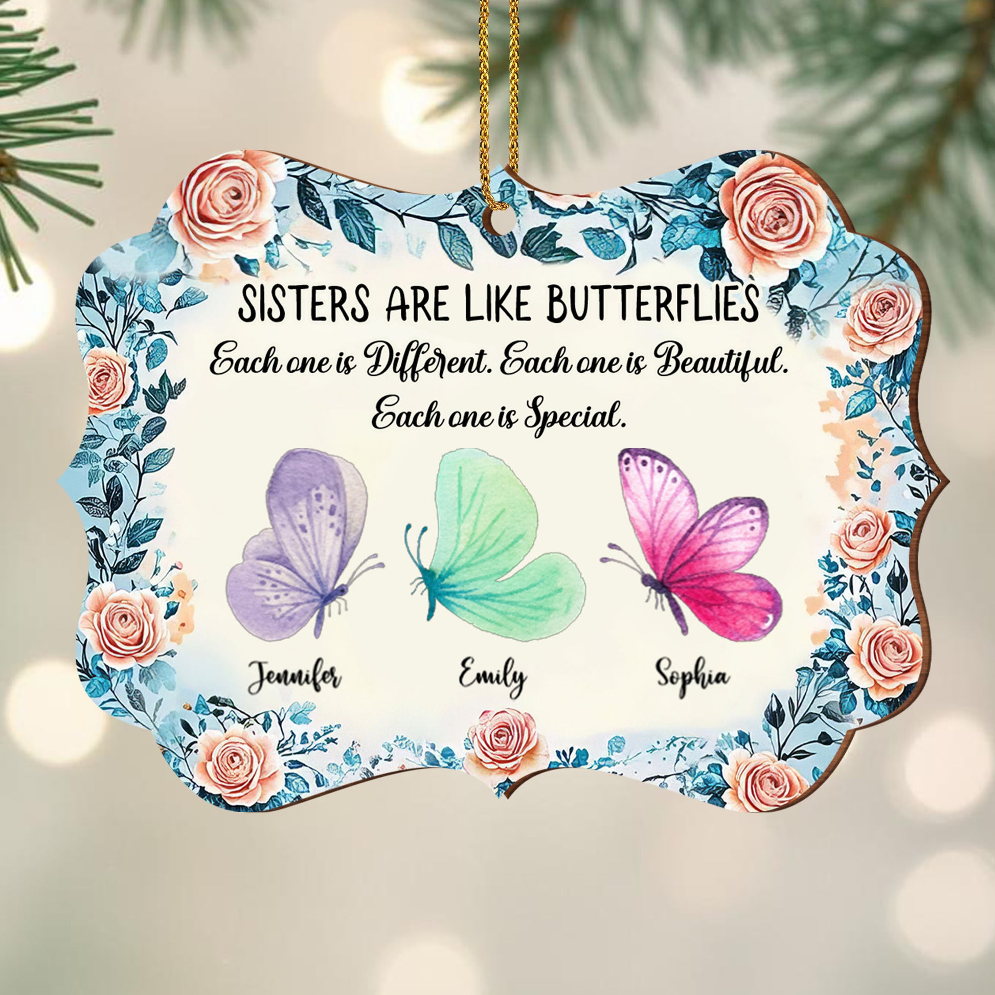 Sisters Are Like Butterflies, Each Special And Beautiful