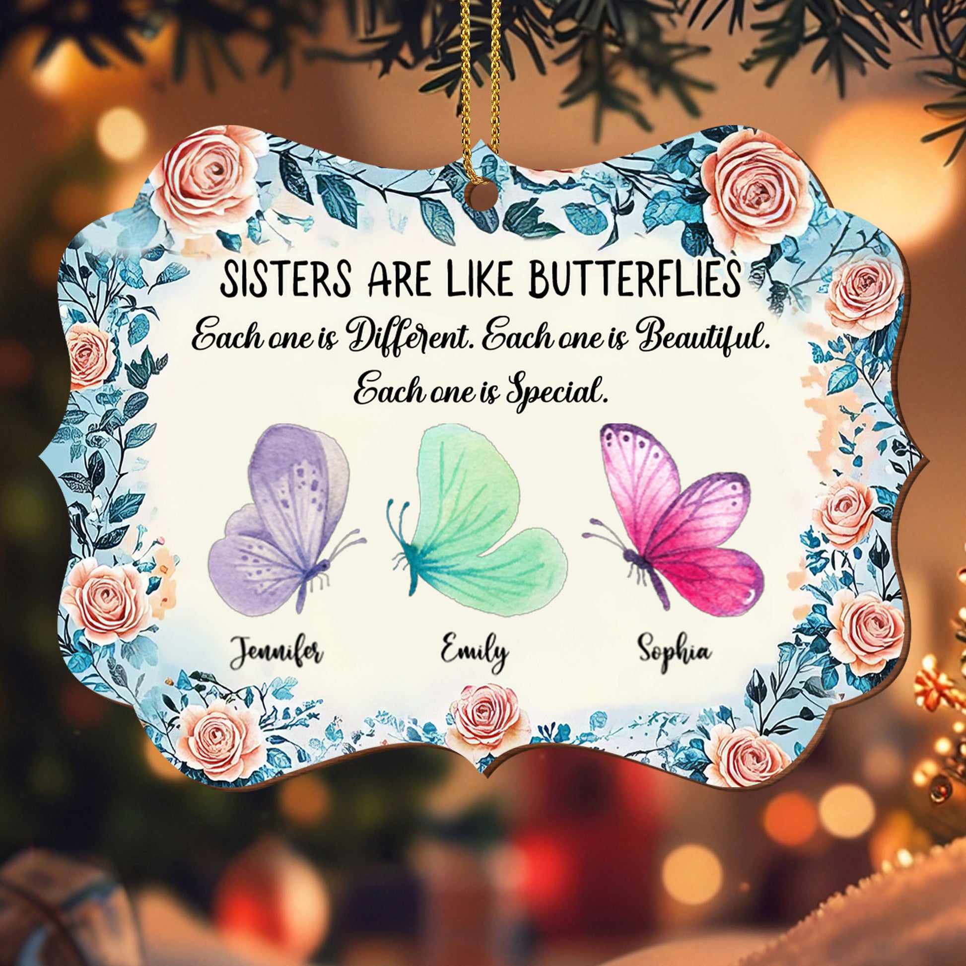 Sisters Are Like Butterflies, Each Special And Beautiful