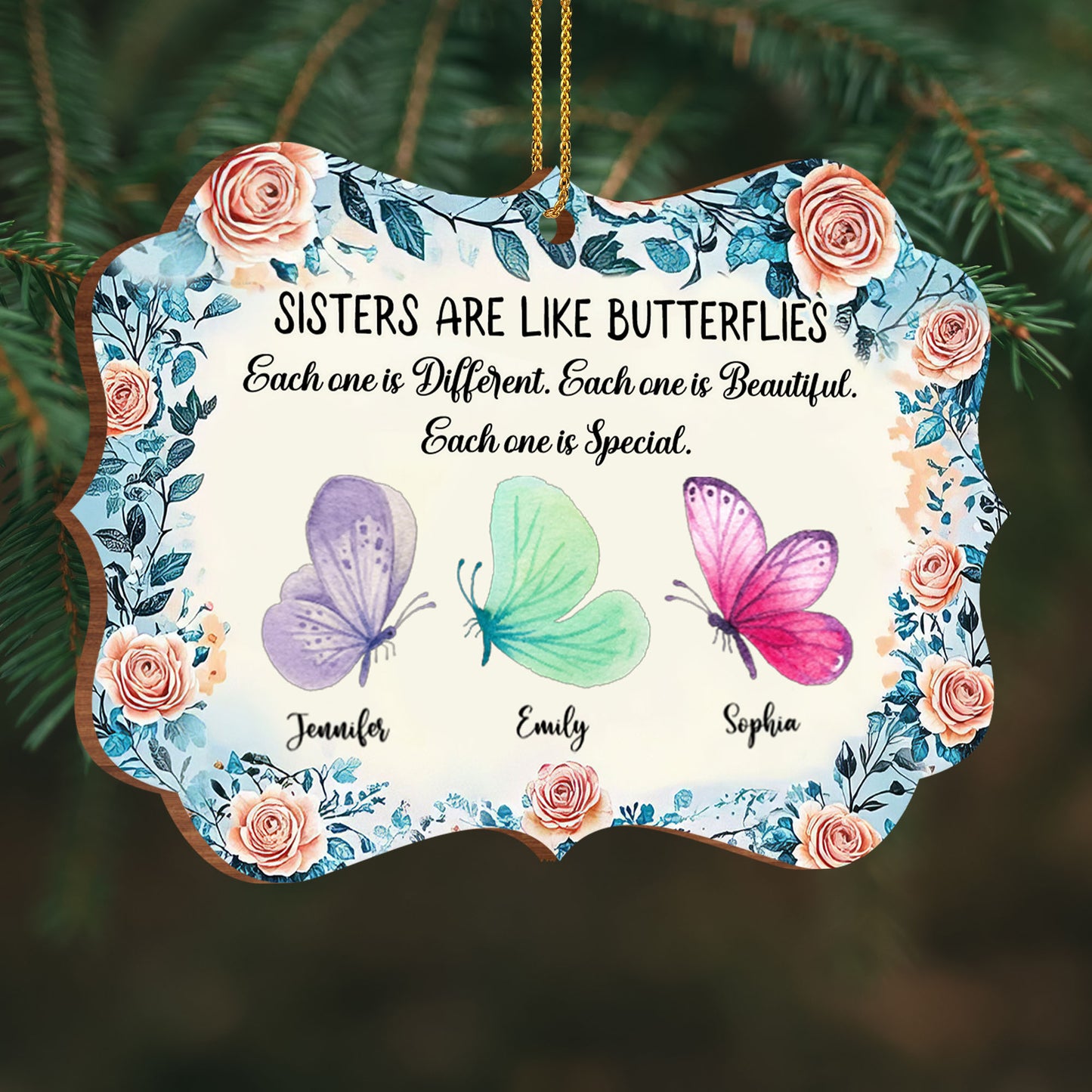 Sisters Are Like Butterflies, Each Special And Beautiful