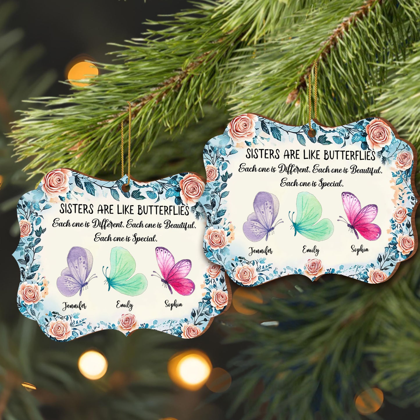 Sisters Are Like Butterflies, Each Special And Beautiful