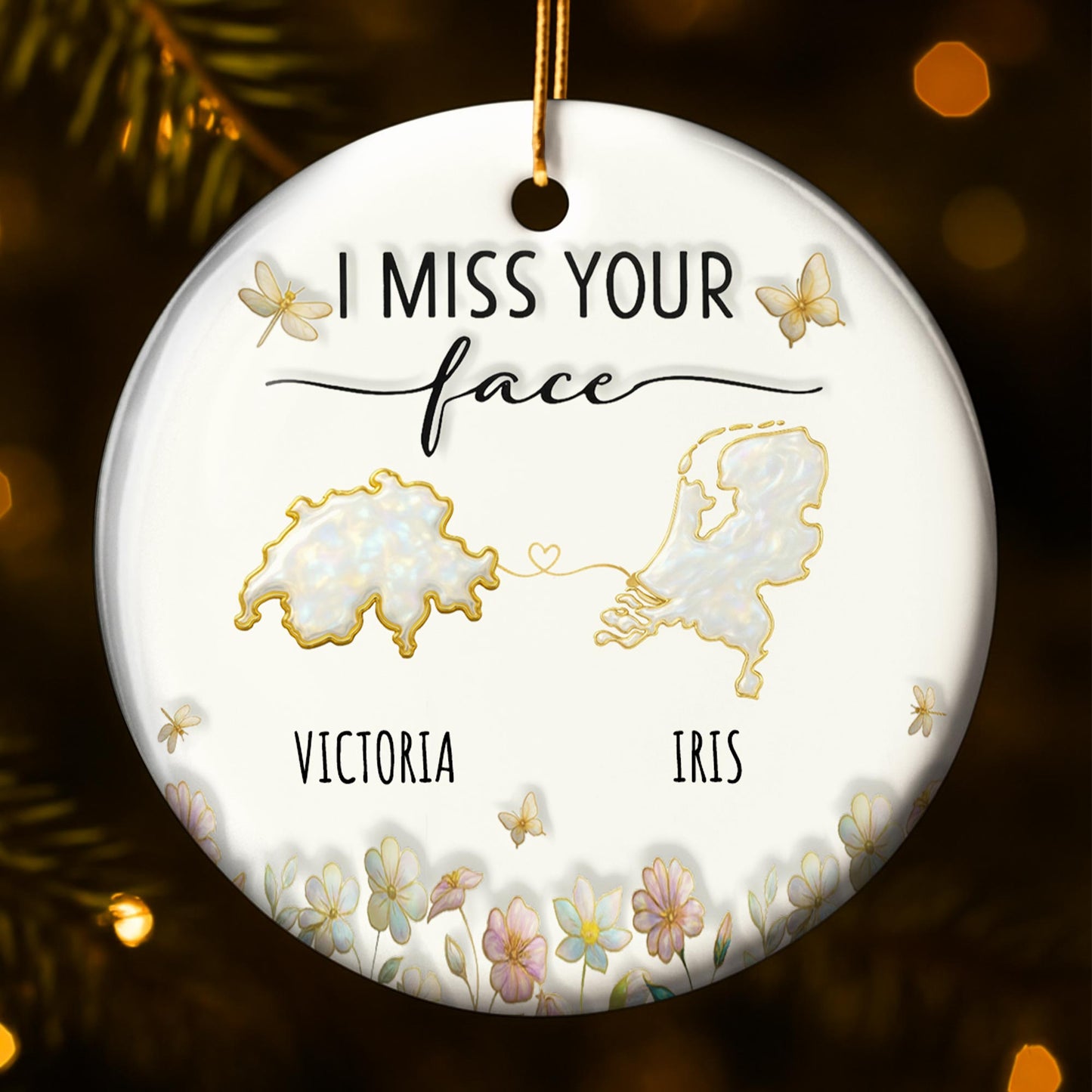 I Miss Your Face with USA and Australia Maps