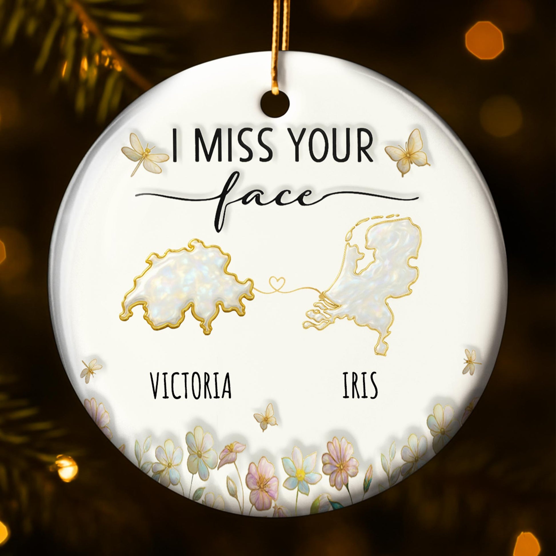 I Miss Your Face with USA and Australia Maps