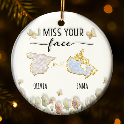 I Miss Your Face with USA and Australia Maps