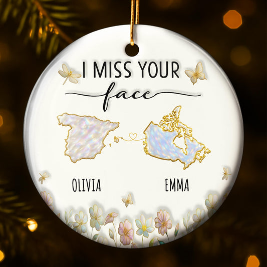 I Miss Your Face with USA and Australia Maps