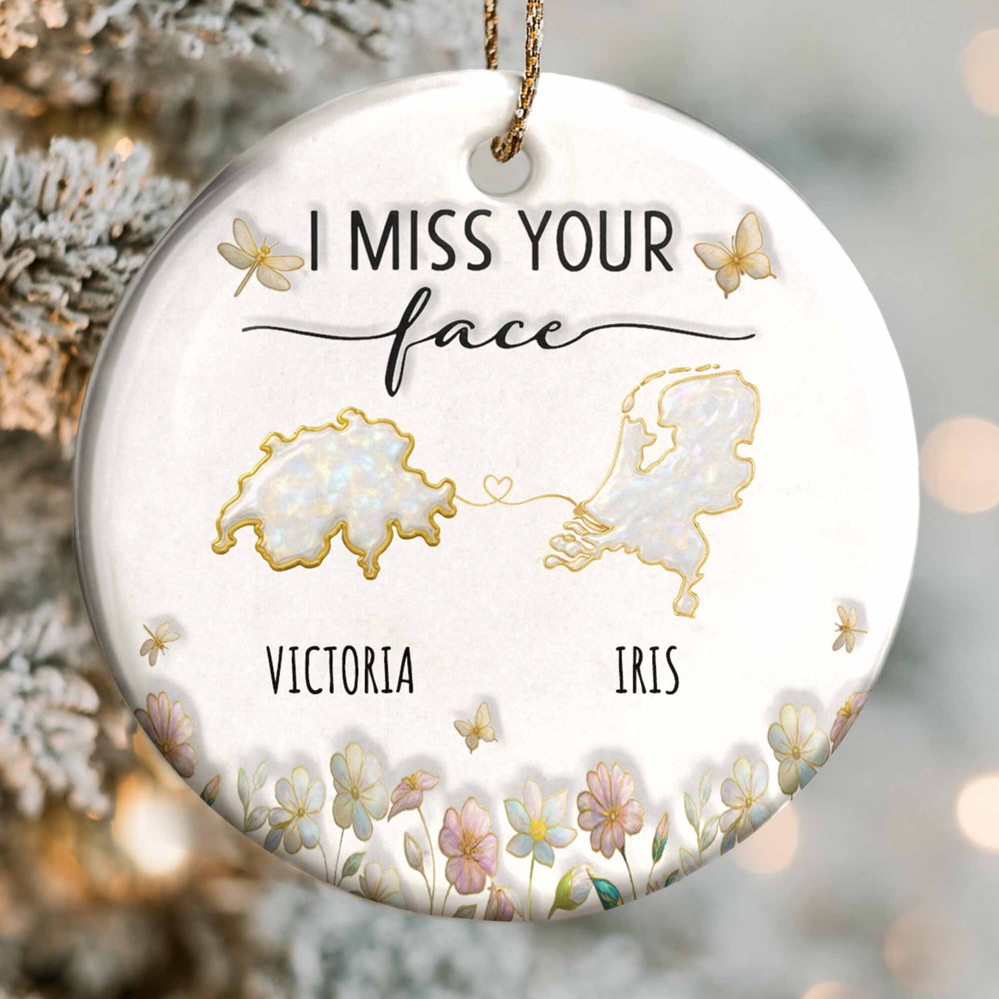 I Miss Your Face with USA and Australia Maps