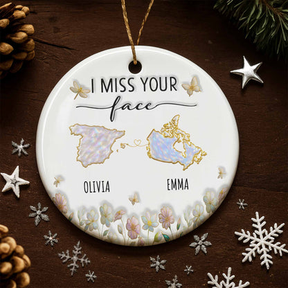 I Miss Your Face with USA and Australia Maps