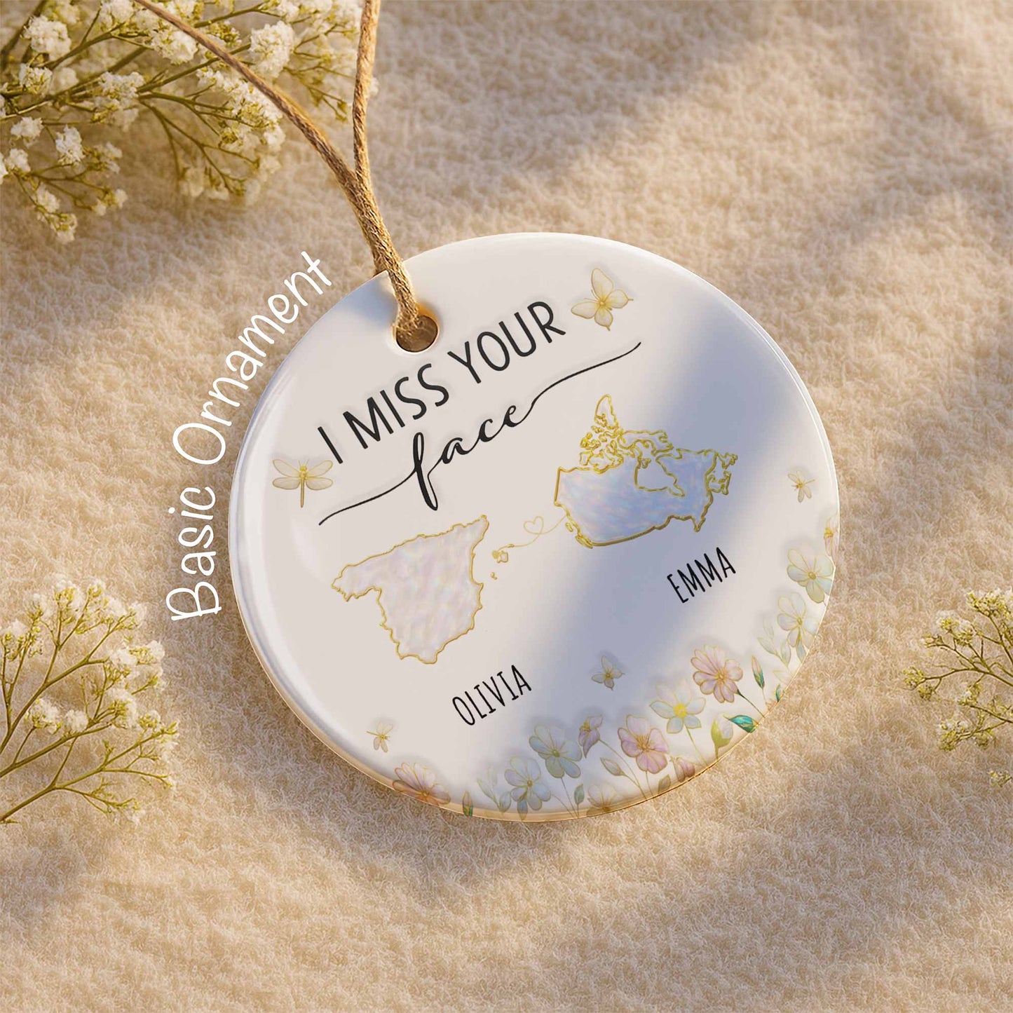 I Miss Your Face with USA and Australia Maps