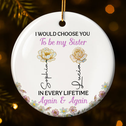 I Would Choose You To Be My Sister, Flowers