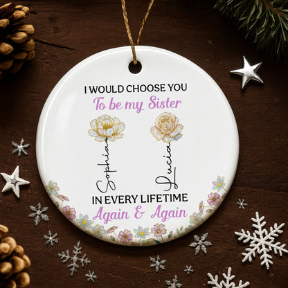 I Would Choose You To Be My Sister, Flowers