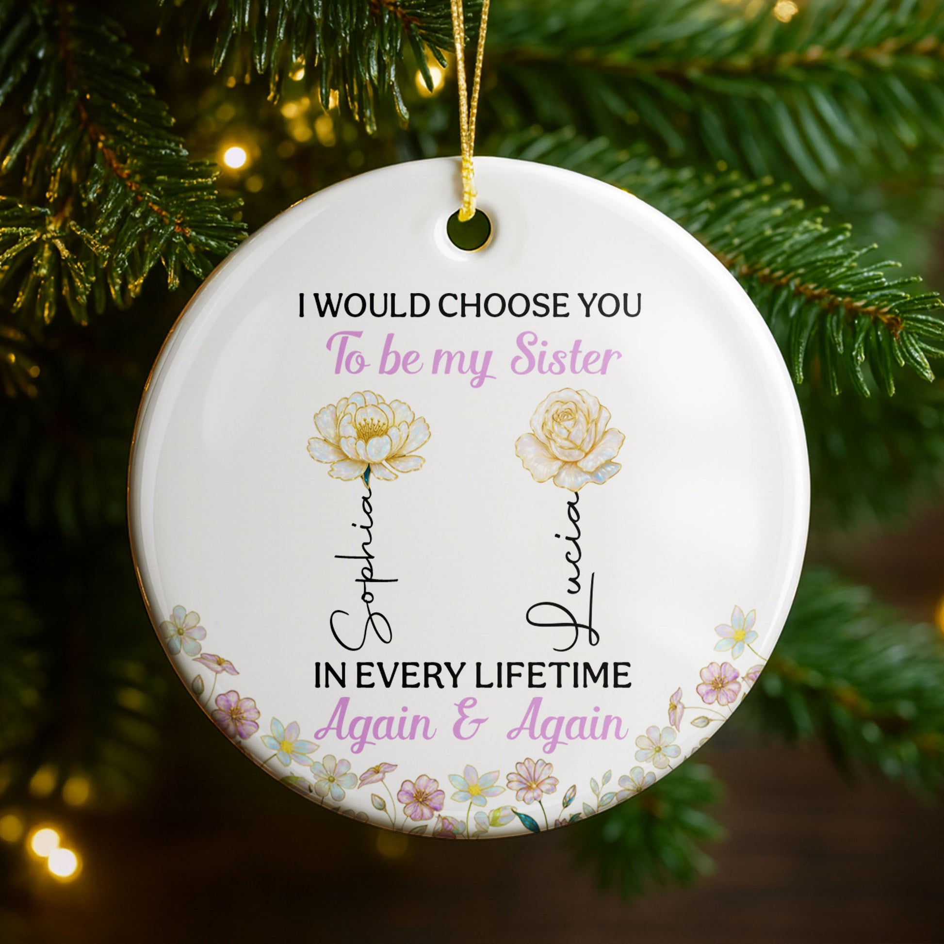 I Would Choose You To Be My Sister, Flowers