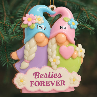 Besties Forever With Braids and Flowers