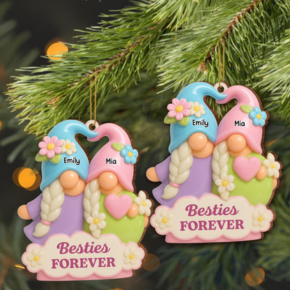 Besties Forever With Braids and Flowers