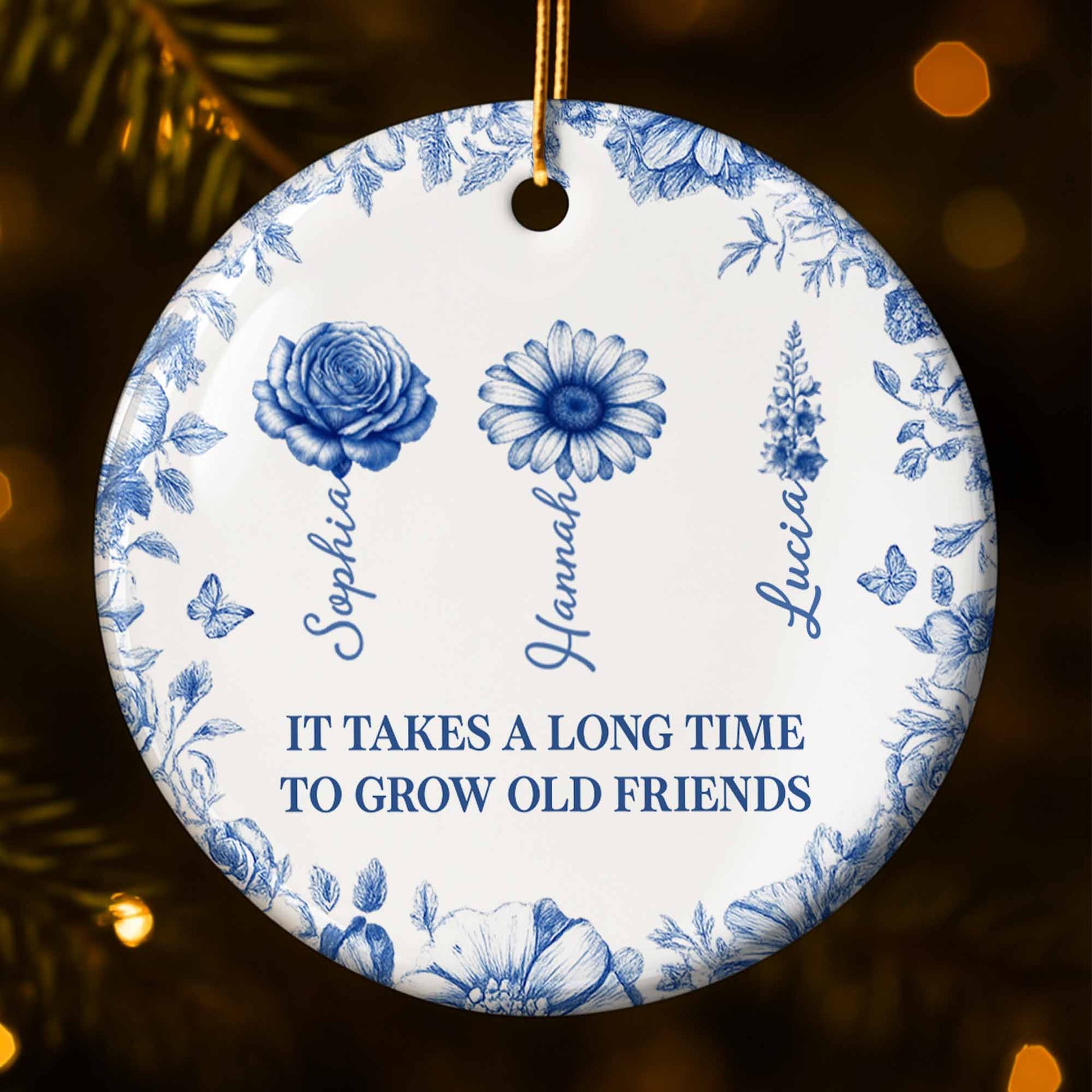 It Takes A Long Time To Grow Old Friends Floral Design